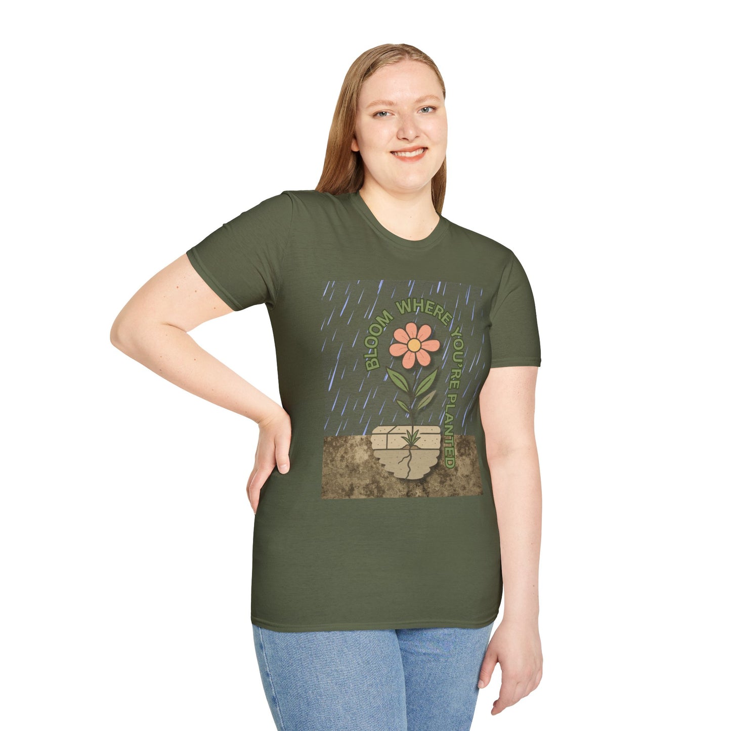 Wild at Heart: Bloom Through the Concrete Tee