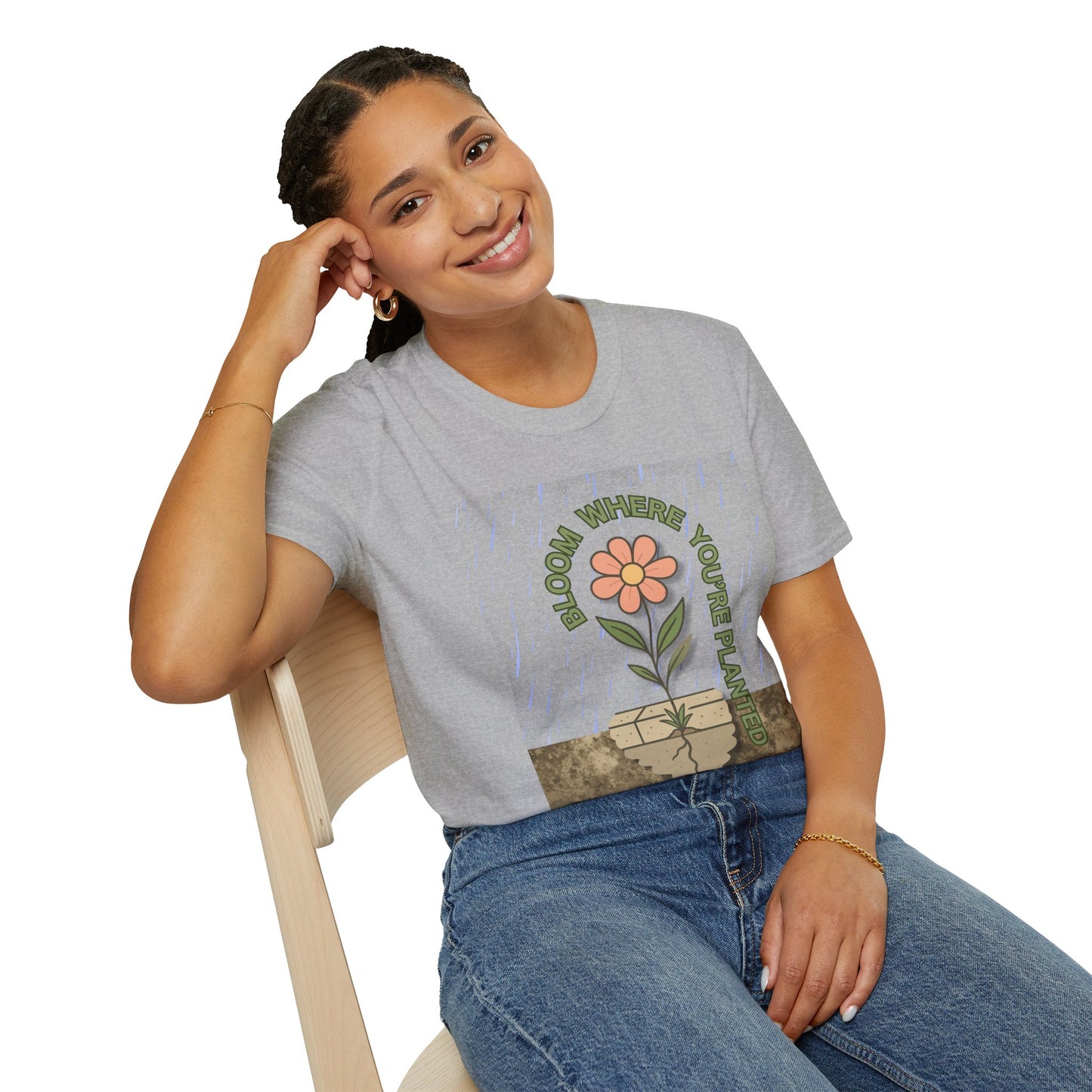 Wild at Heart: Bloom Through the Concrete Tee