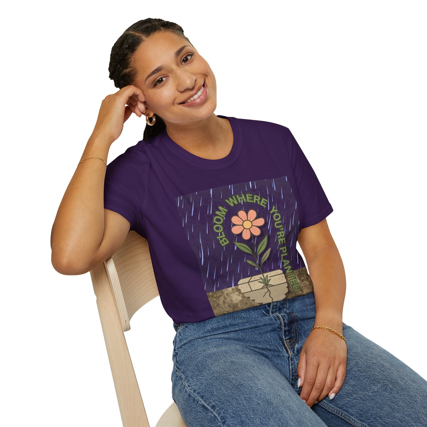 Wild at Heart: Bloom Through the Concrete Tee